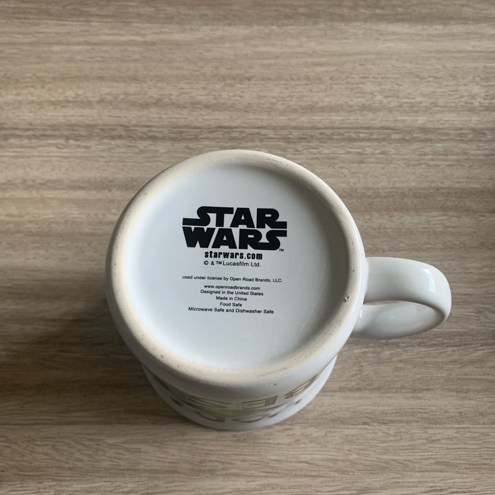 Star Wars Yoda Best Coffee Tea Mug White Collectible 18 Oz - Picture 6 of 6